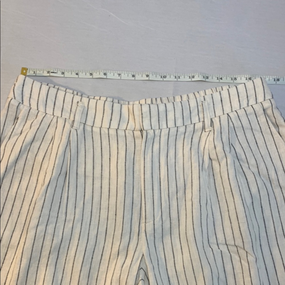 NWT A New Day Striped Wide-Leg Pants 14S Linen